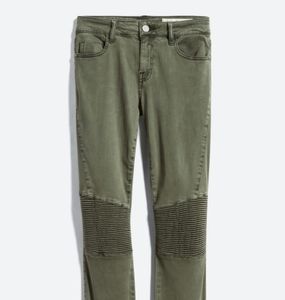 Olive Detail Skinny Jeans Textured Petite
